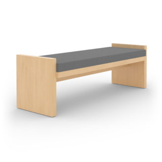 TMC Upholstered Wood Museum Bench