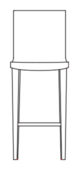 TMC Furniture TMCkids Seating Kestrel Counter and Bar Chair CAD symbol