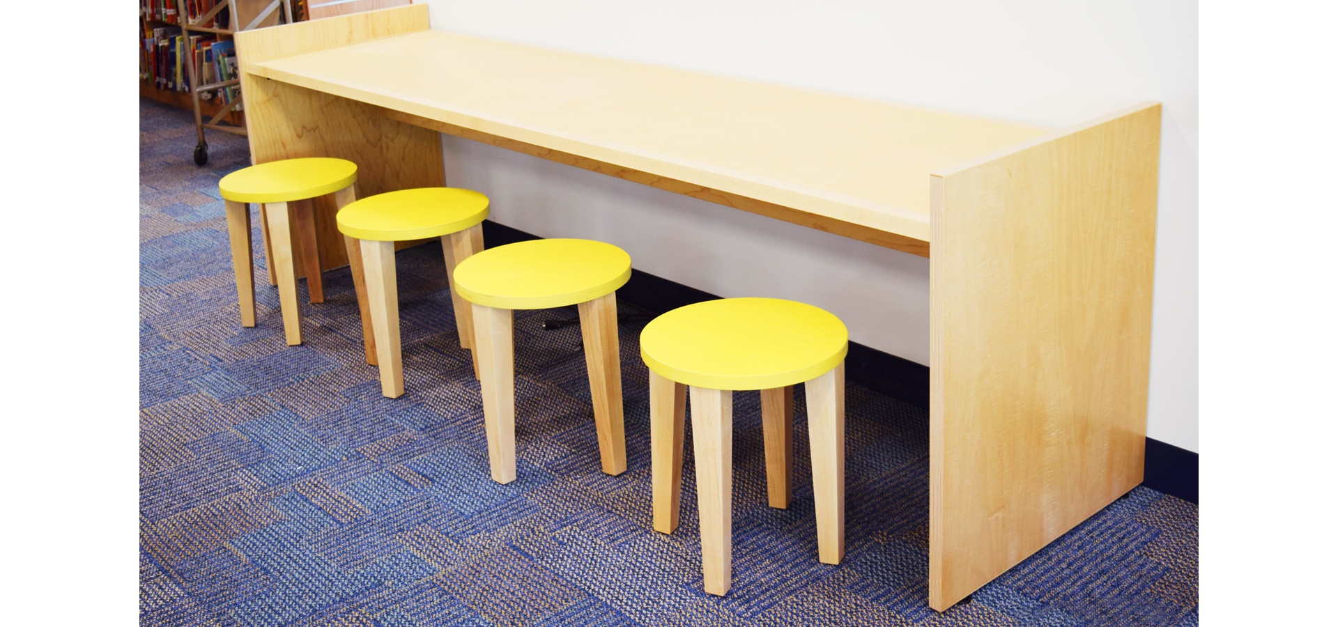 TMC Library Kestrel Stool Child furniture installation