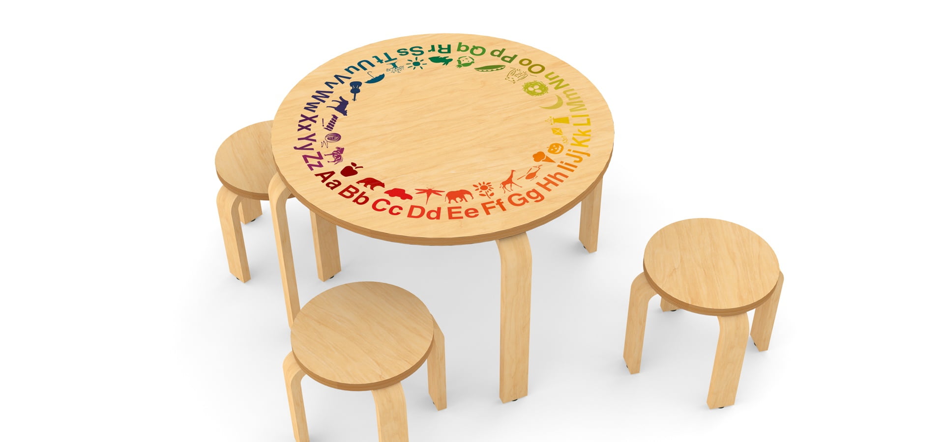 TMC Furniture TMCkids Library Alphabet Table and Stools header