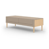 TMC Furniture Vancouver 2 Upholstered Bench with wood legs