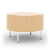 TMC Furniture Vancouver 2 Occasional Side Drum Table with metal legs