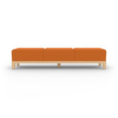 TMC Furniture upholstered Marseilles Bench 3-Seater